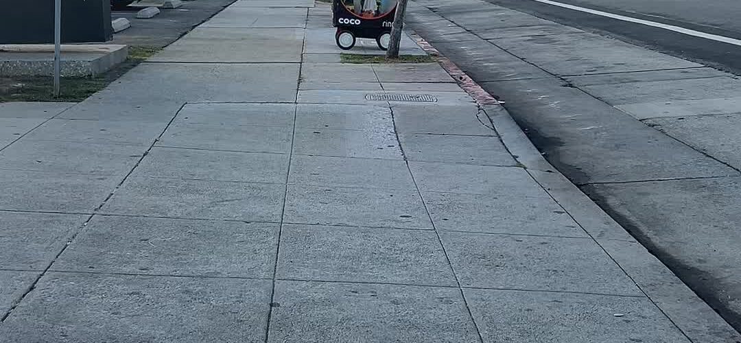 The Lonely Cart on the Sidewalk