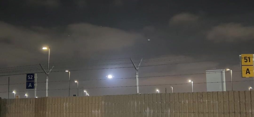 Under the Flight Path: Another Jet Over the Night Sky